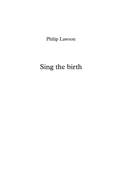 Sing The Birth