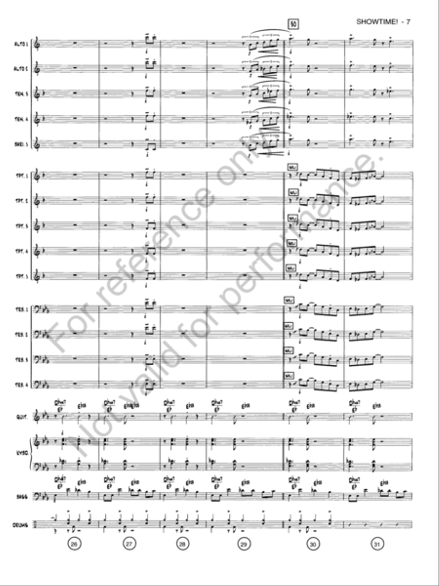 Showtime! Jazz Ensemble scores gallery preview page 6