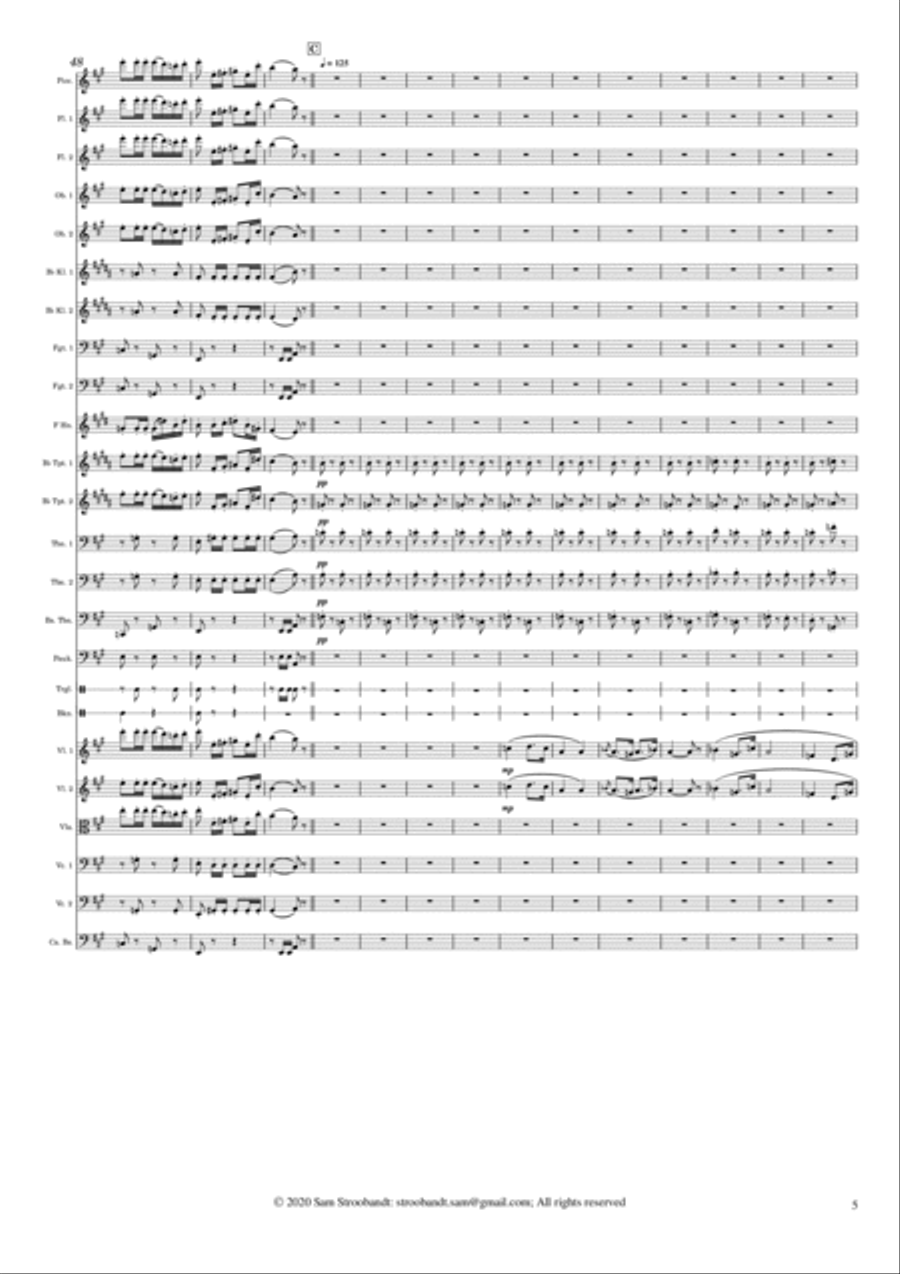Carmen Suite No.1: Les Toréadors Full Orchestra scores gallery preview page 5
