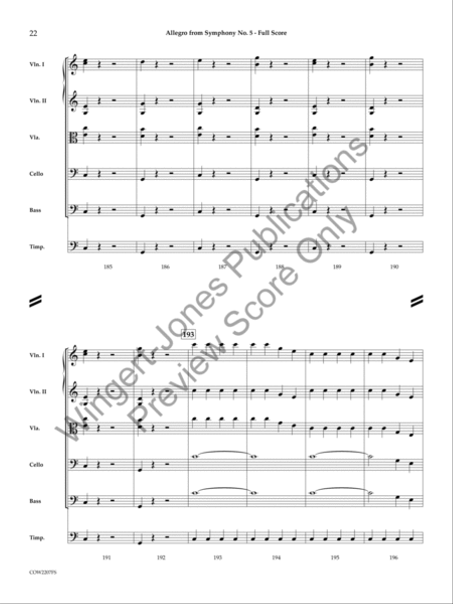Allegro String Orchestra scores gallery preview page 21