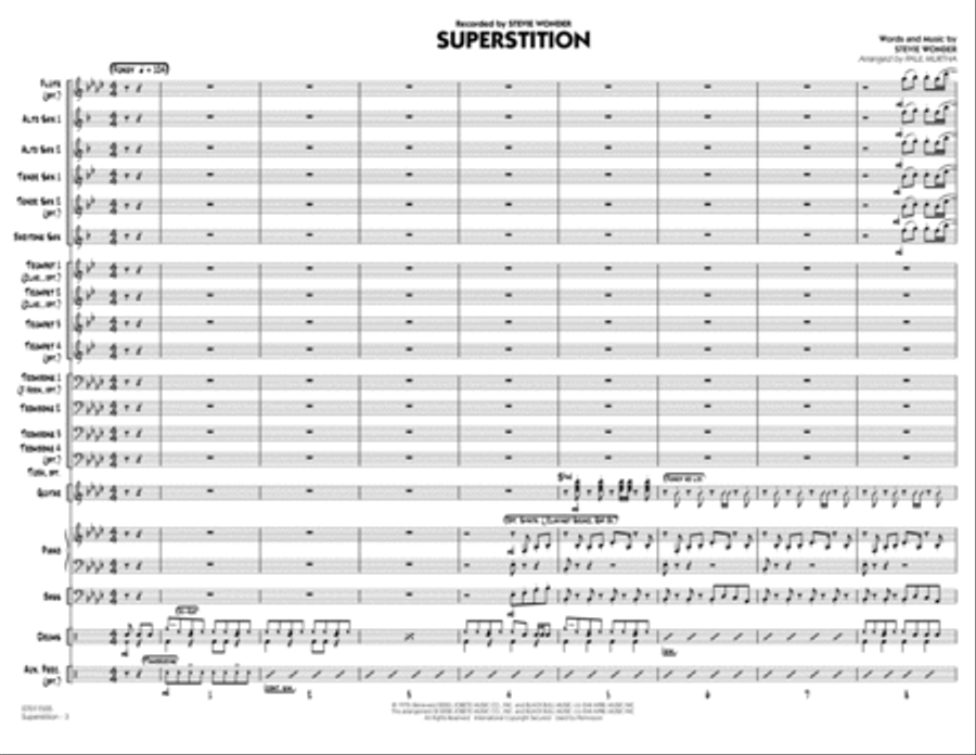 Superstition - Full Score Jazz Ensemble scores gallery preview page 3
