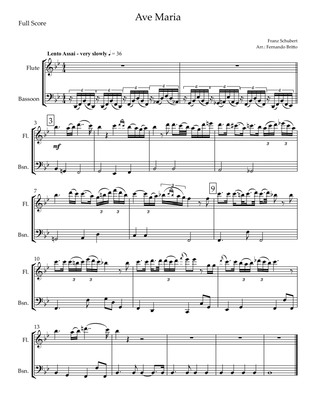Ave Maria (Franz Schubert) for Flute & Bassoon Duo