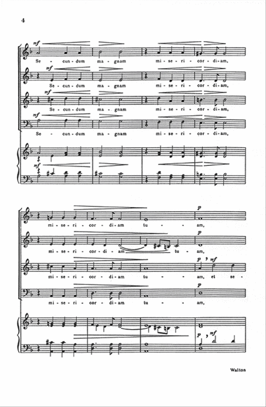 Miserere Mei (SATB) 4-Part scores gallery preview page 3