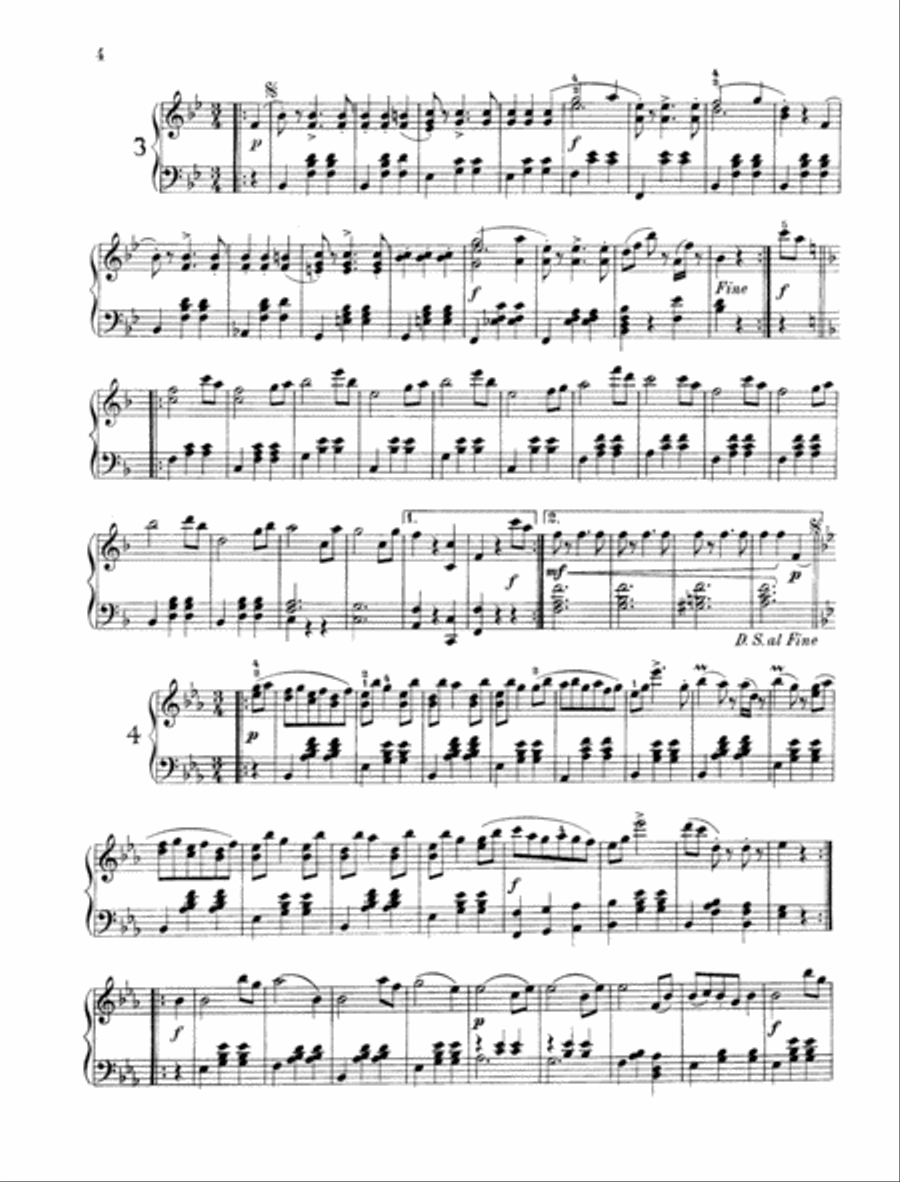 Dorfschwalben aus Österreich Piano Solo scores gallery preview page 3