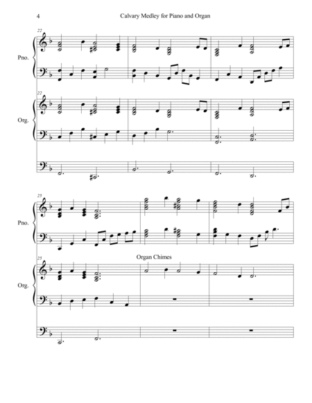 Calvary Medley for Piano and Organ/Keyboard image number null