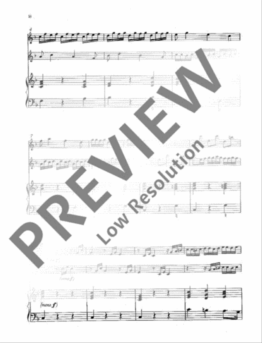 Triosonata F Major Cello scores gallery preview page 15