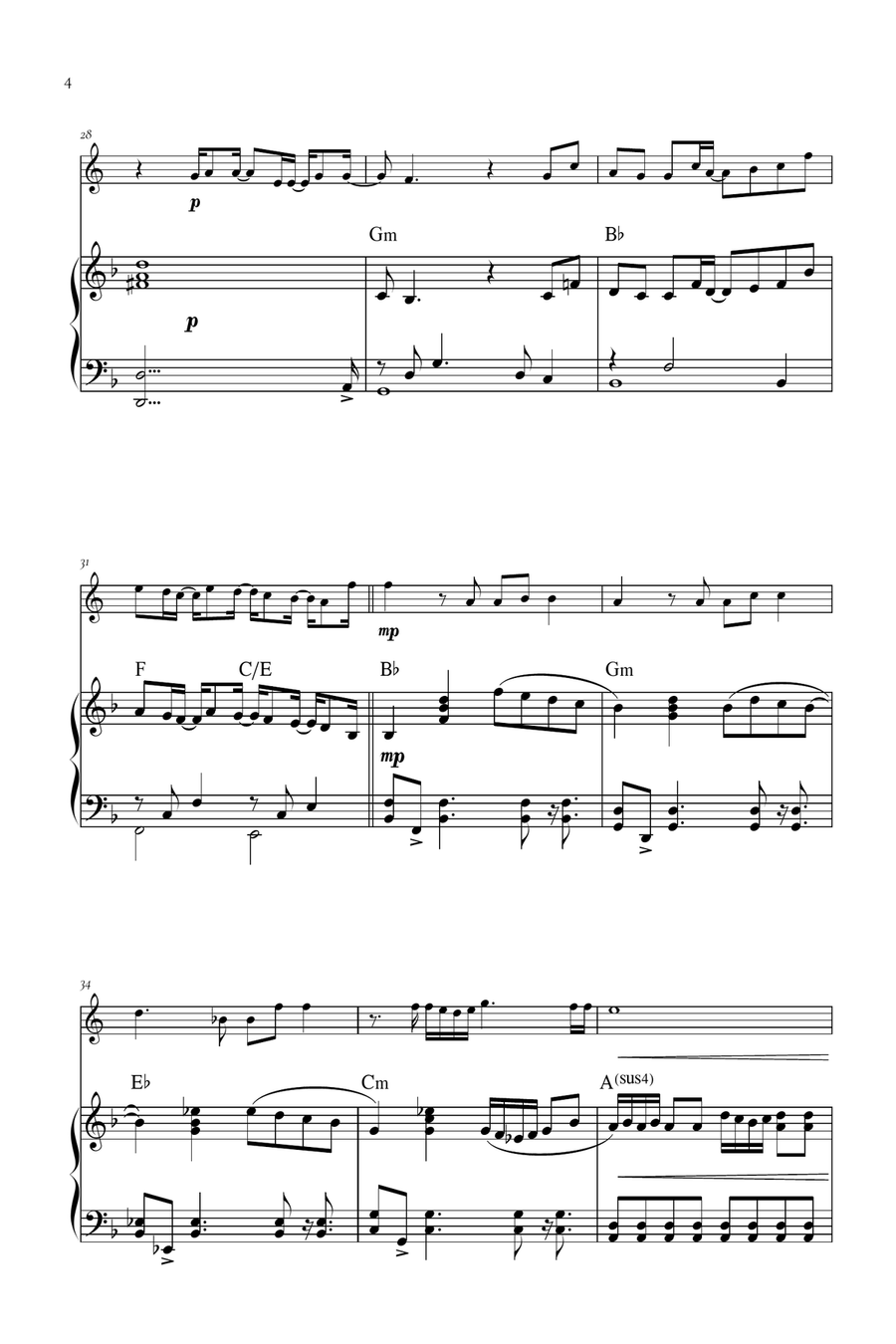 Beyond (End Credit Version) Piano scores gallery preview page 4