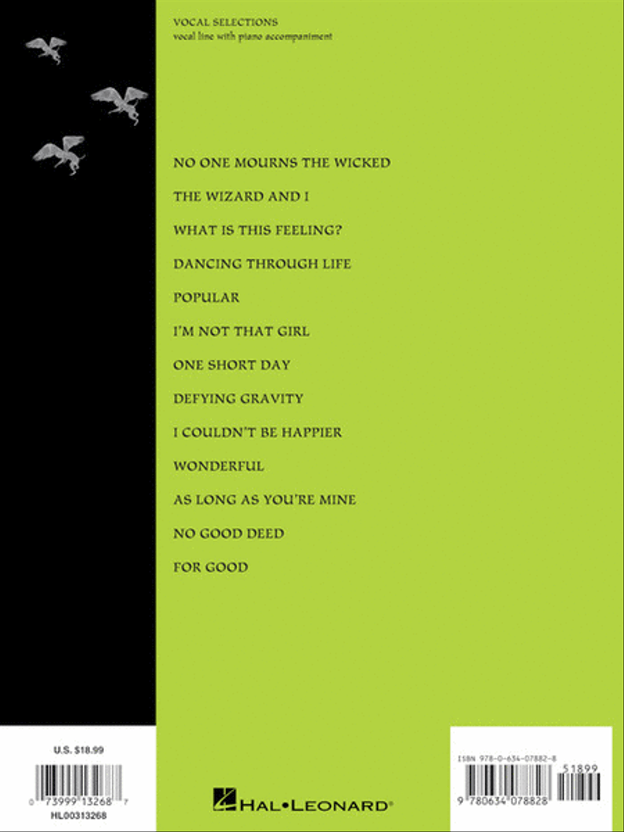 Wicked (Vocal Selections) Piano, Vocal scores gallery preview page 8