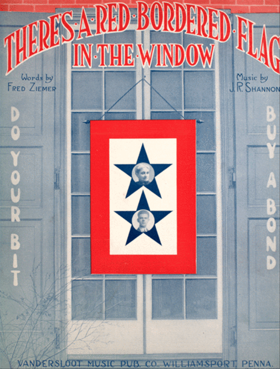 There's a Red Bordered Flag in the Window