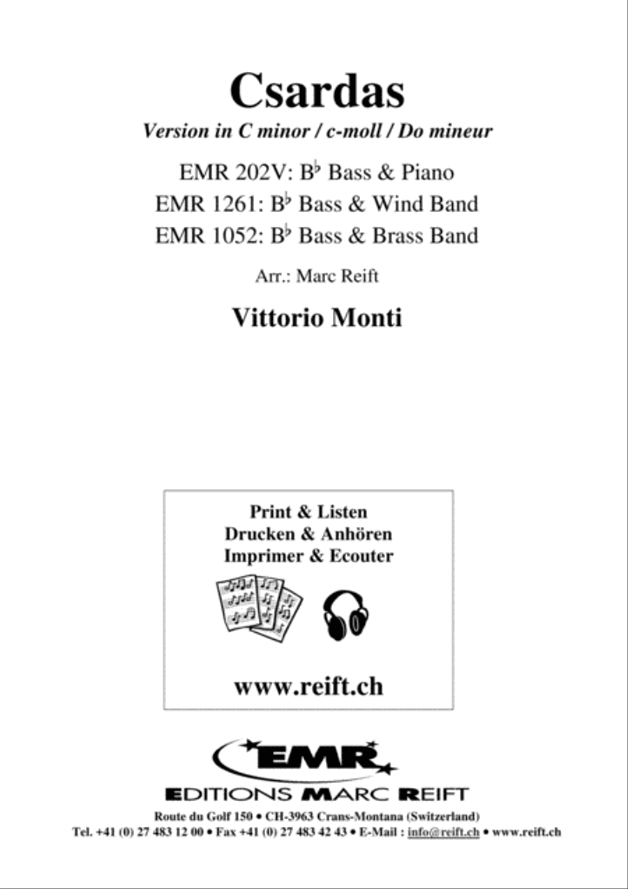 Csardas Csardas Voice Solo scores gallery preview page 2