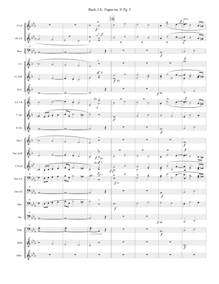 Fugue no. 9, Well-Tempered Clavier, Book II - Extra Score