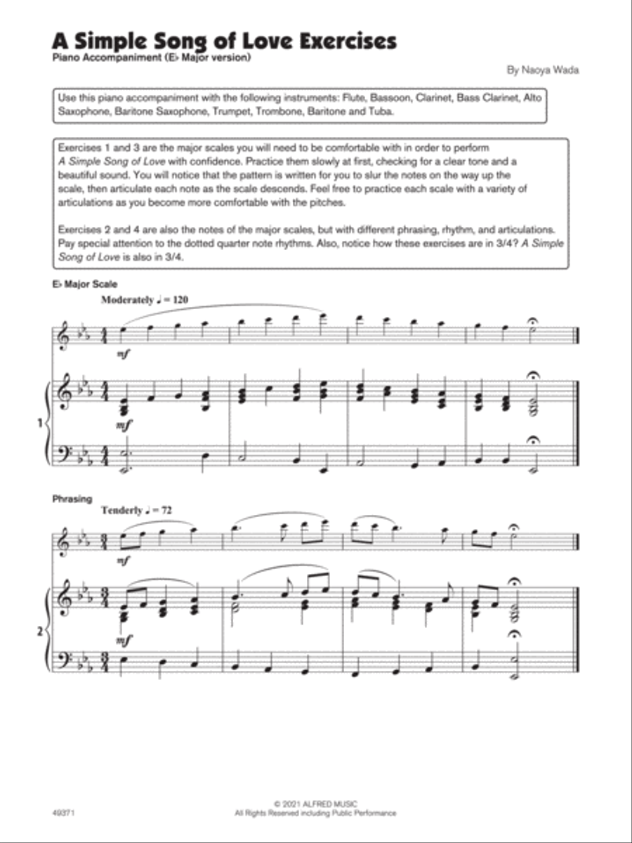A Simple Song of Love (Sound Innovations Soloist, Tuba) Small Ensemble scores gallery preview page 4