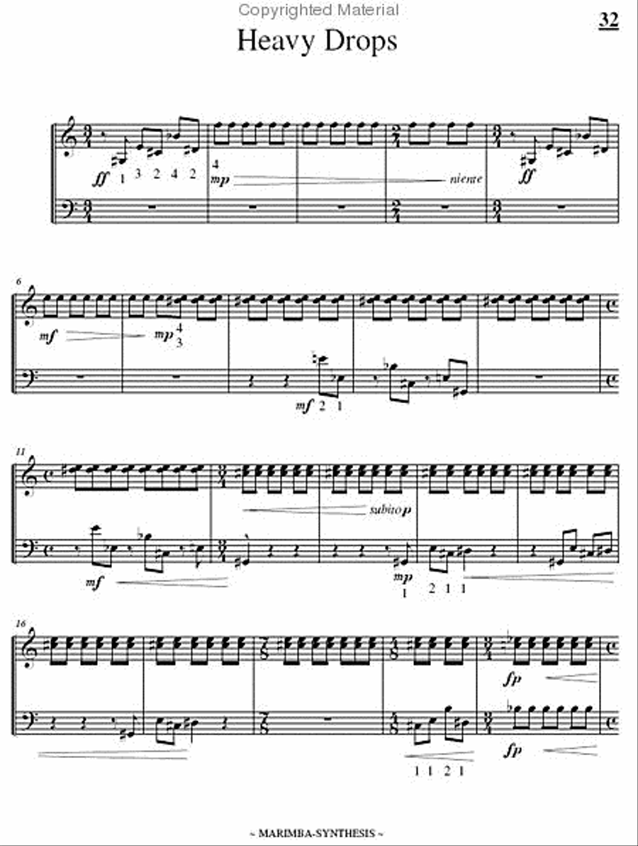 Marimba-Synthesis Marimba-Synthesis Marimba scores gallery preview page 9