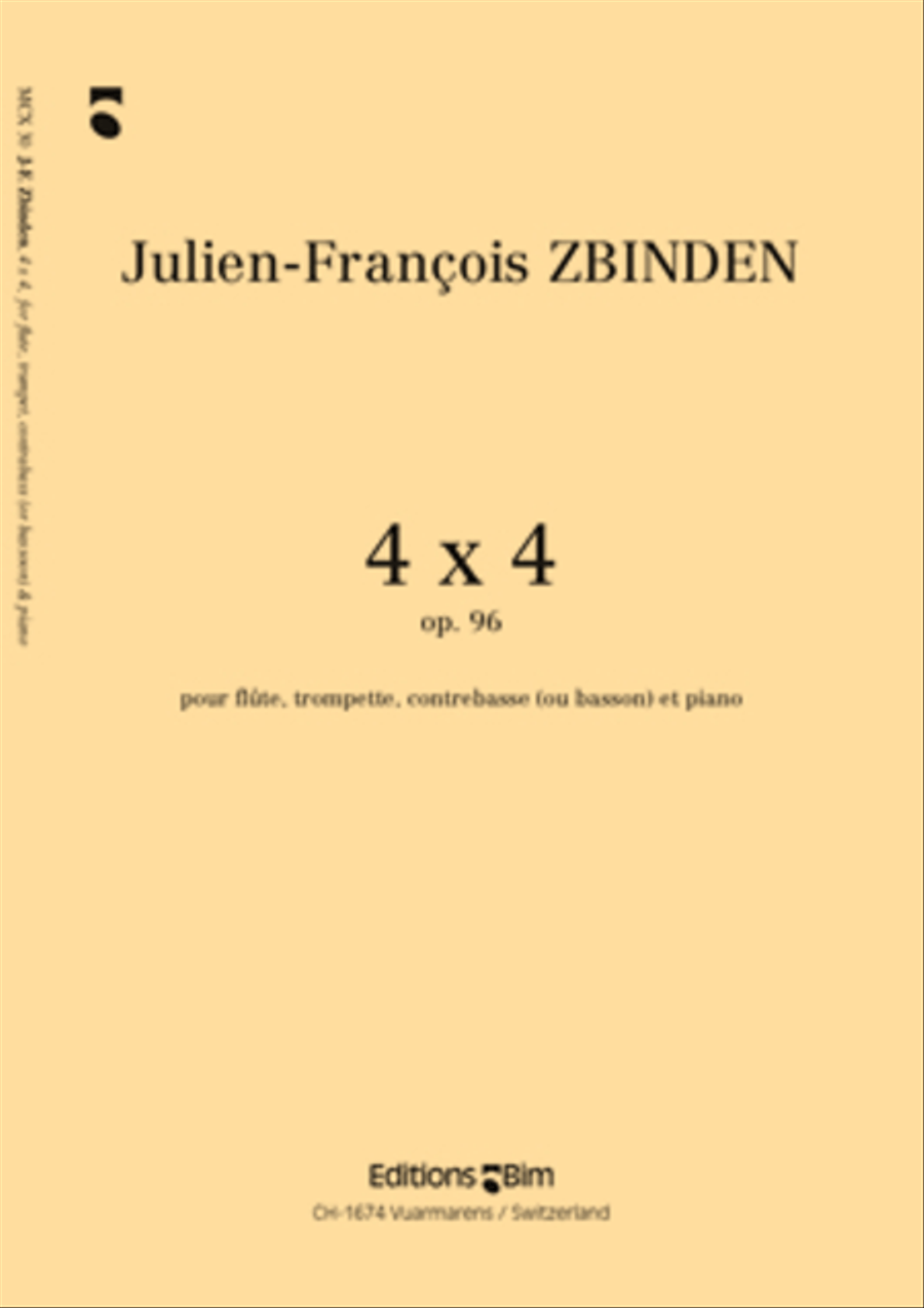 4 x 4 4 x 4 Flute scores gallery preview page 1