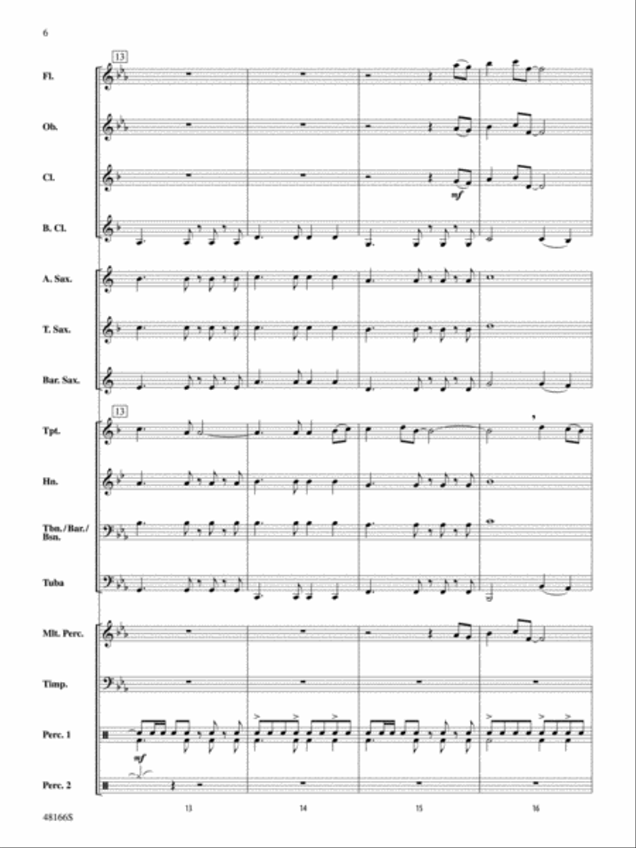 Exultation: Score Concert Band scores gallery preview page 6