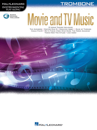 Book cover for Movie and TV Music for Trombone