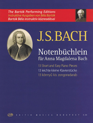 Book cover for Notenbuchlein fur Anna Magdalena Bach