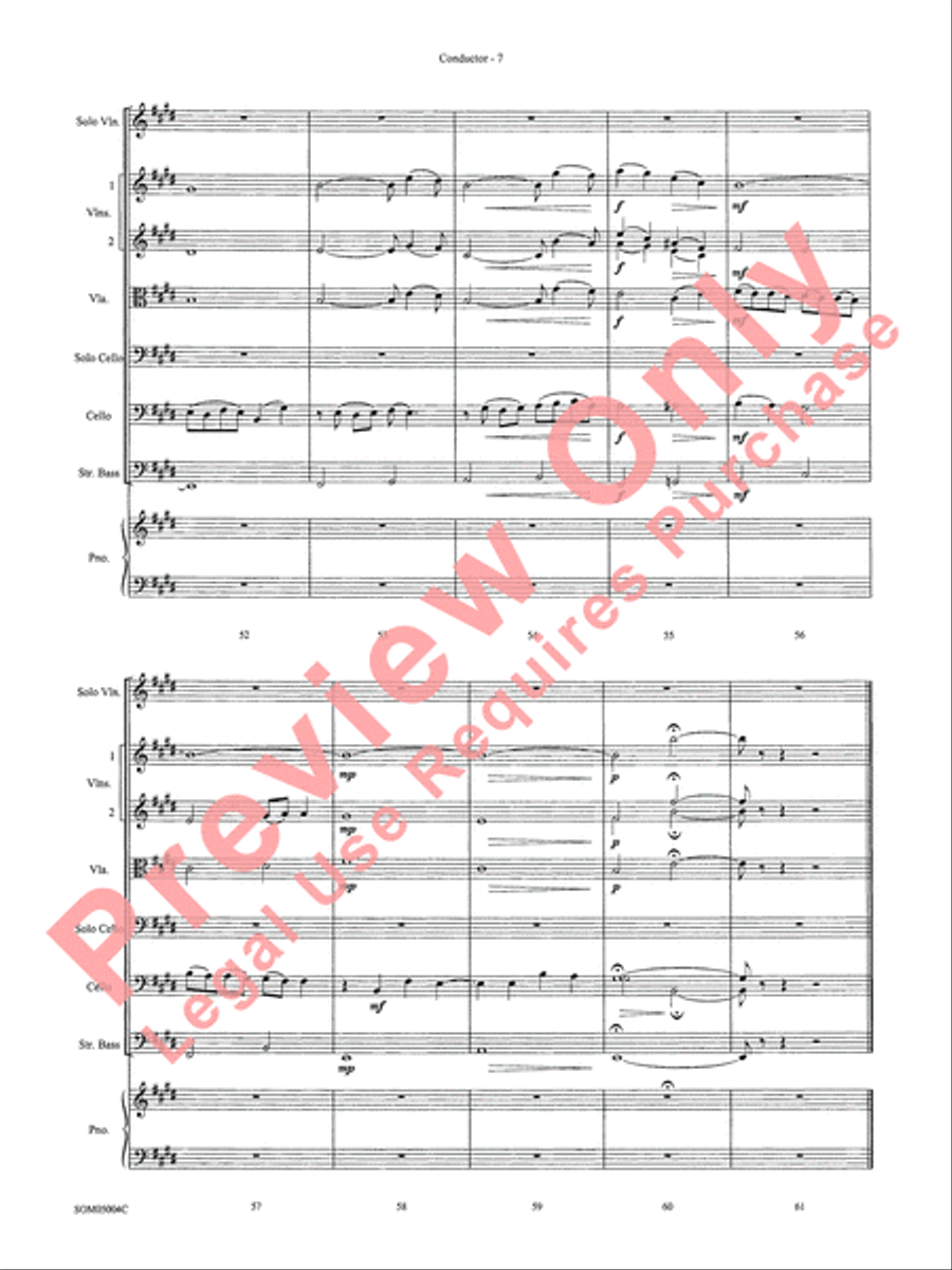 Love Affair, Theme from String Orchestra scores gallery preview page 9