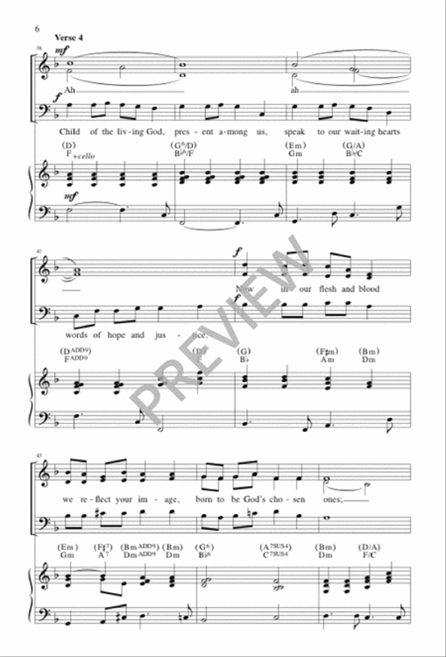 God's Beloved One God's Beloved One 3-Part scores gallery preview page 6