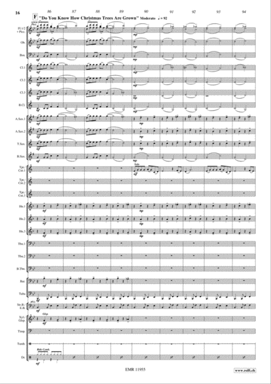 On Her Majesty's Secret Service Concert Band scores gallery preview page 17