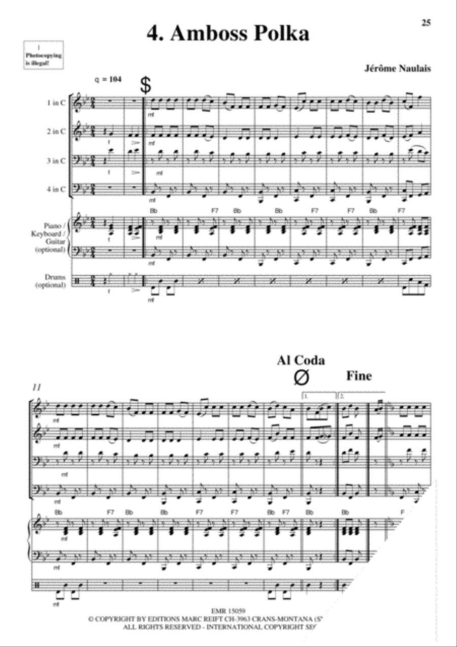 Brass Quartets Vol. 2 Brass Quartets Vol. 2 Brass Ensemble scores gallery preview page 6