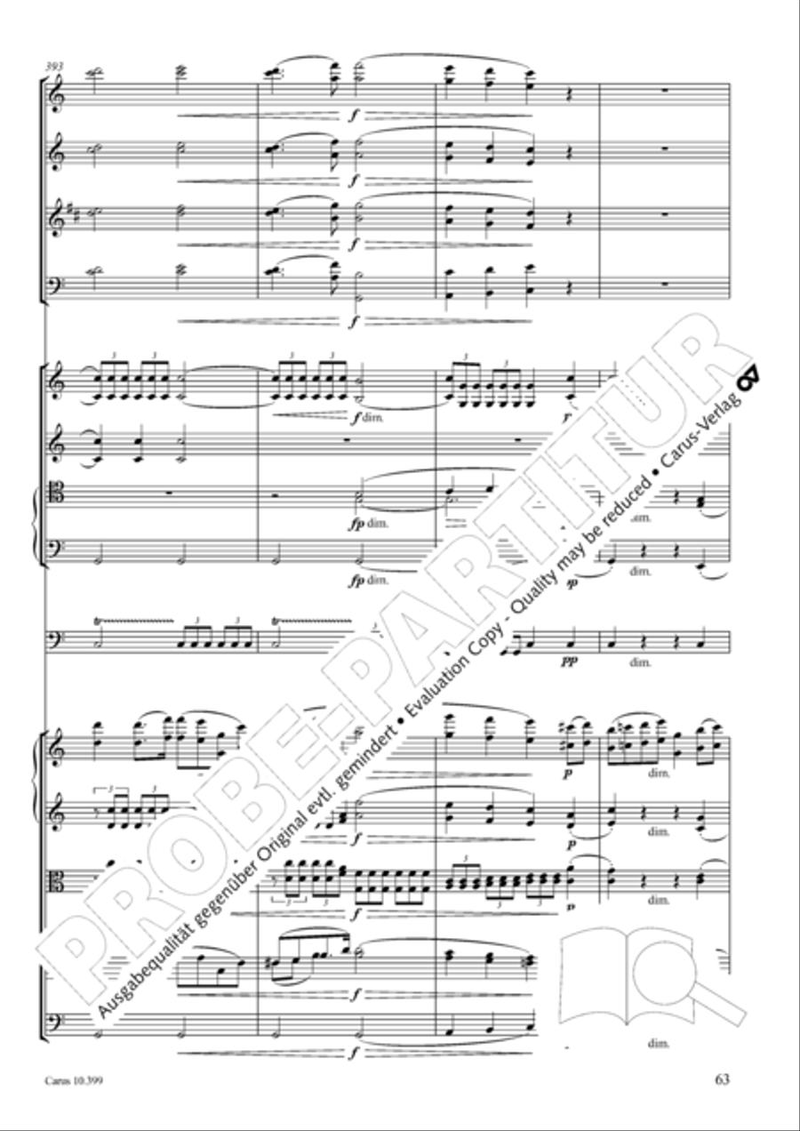 Schicksalslied, Op. 54 4-Part scores gallery preview page 64