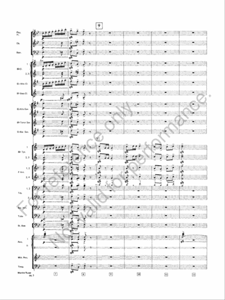 Marche Russe Marche Russe Concert Band scores gallery preview page 4