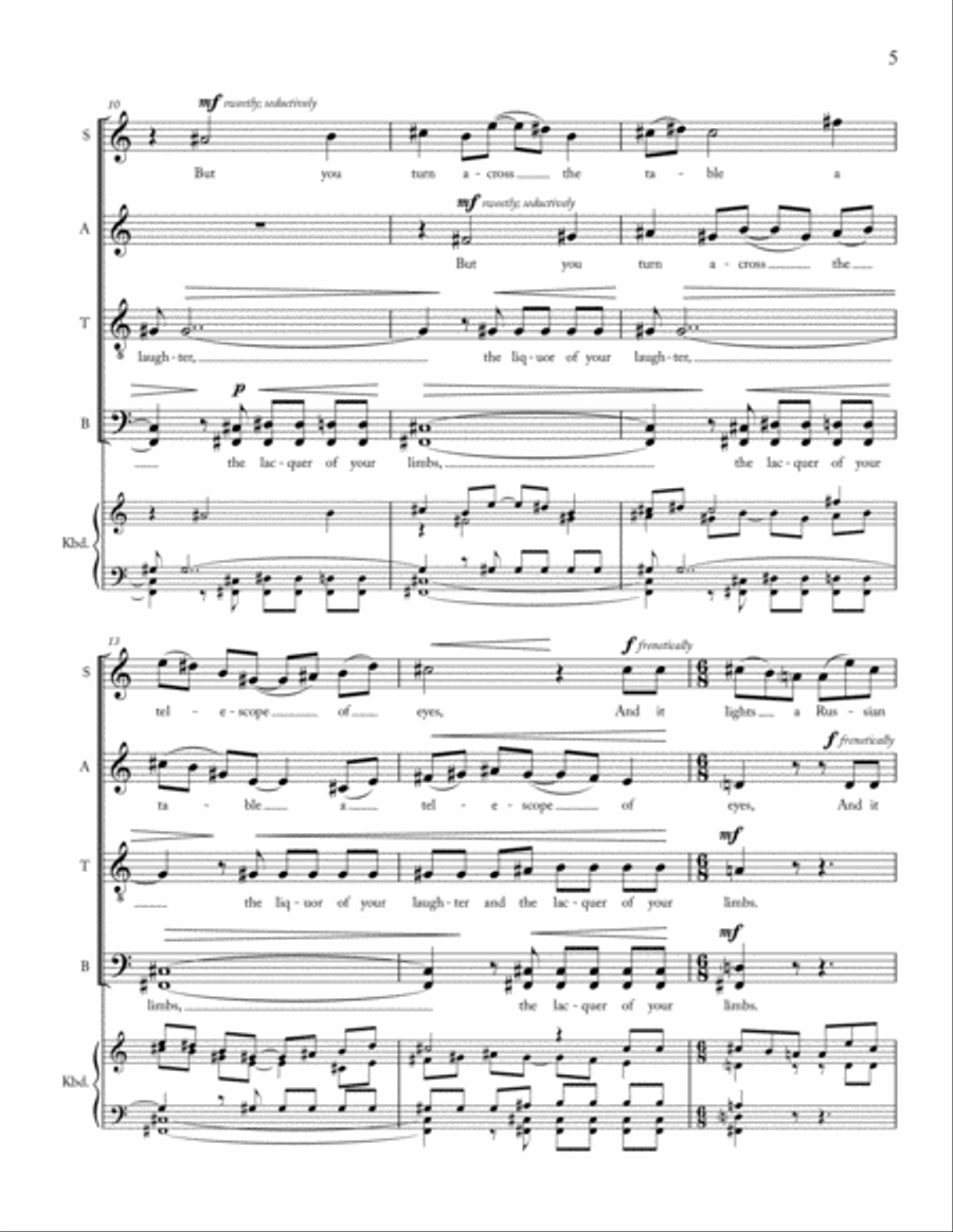 Love, thricewise Divisi scores gallery preview page 4