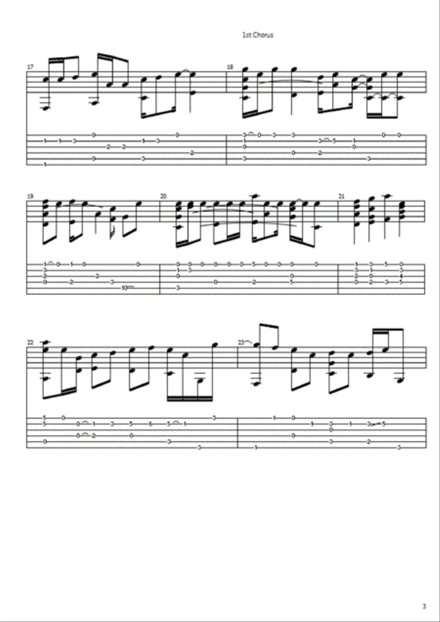 The Lovecats The Lovecats Electric Guitar scores gallery preview page 3