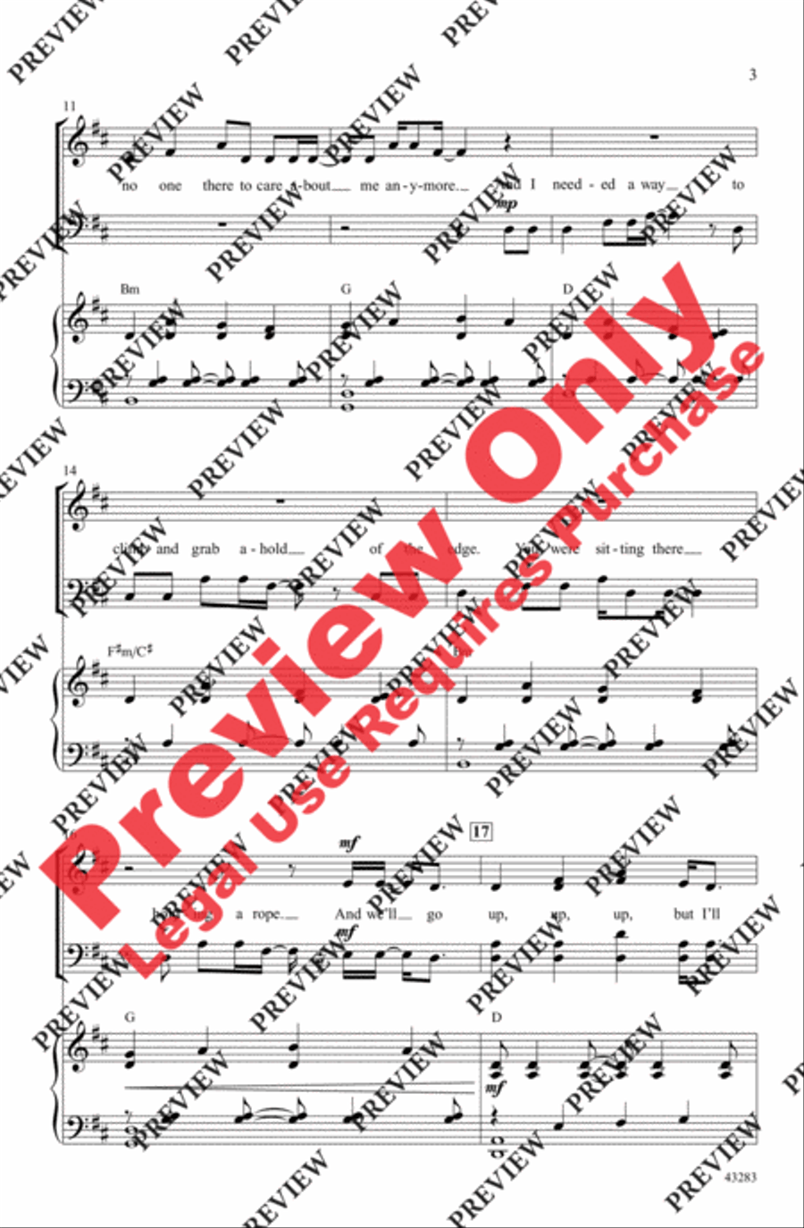 Clouds - SoundTrax CD (CD only) Choir scores gallery preview page 3