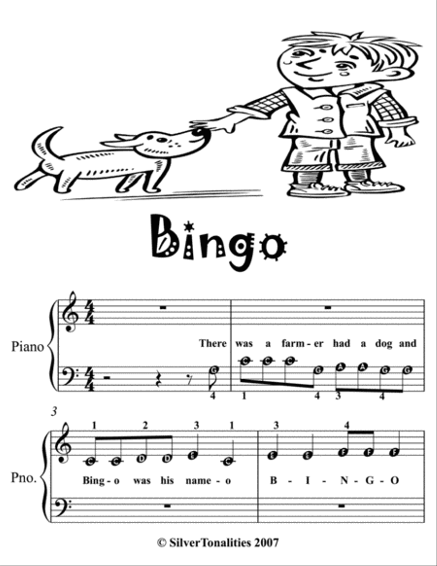 Bingo Beginner Piano Sheet Music Piano Method scores gallery preview page 2
