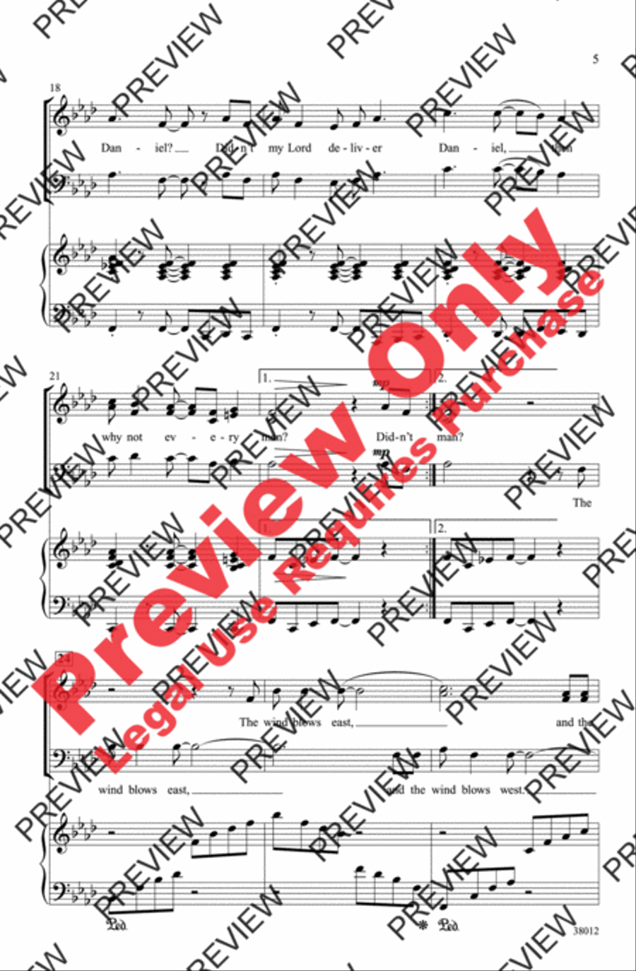 Moses and Daniel 3-Part scores gallery preview page 4