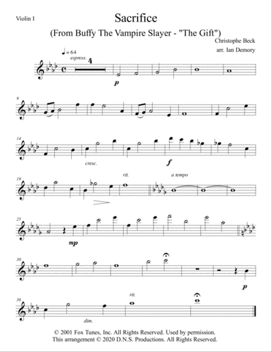 Riley Talks To Buffy String Orchestra scores gallery preview page 5