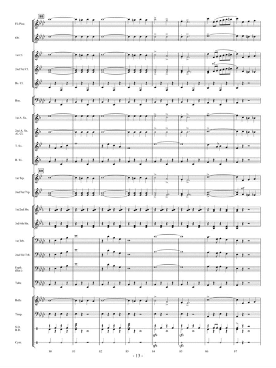 Mt. Healthy Concert Band scores gallery preview page 12