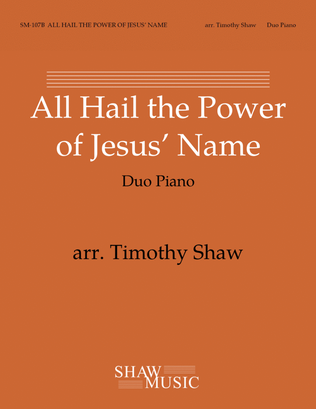 Book cover for All Hail the Power of Jesus' Name - duo piano