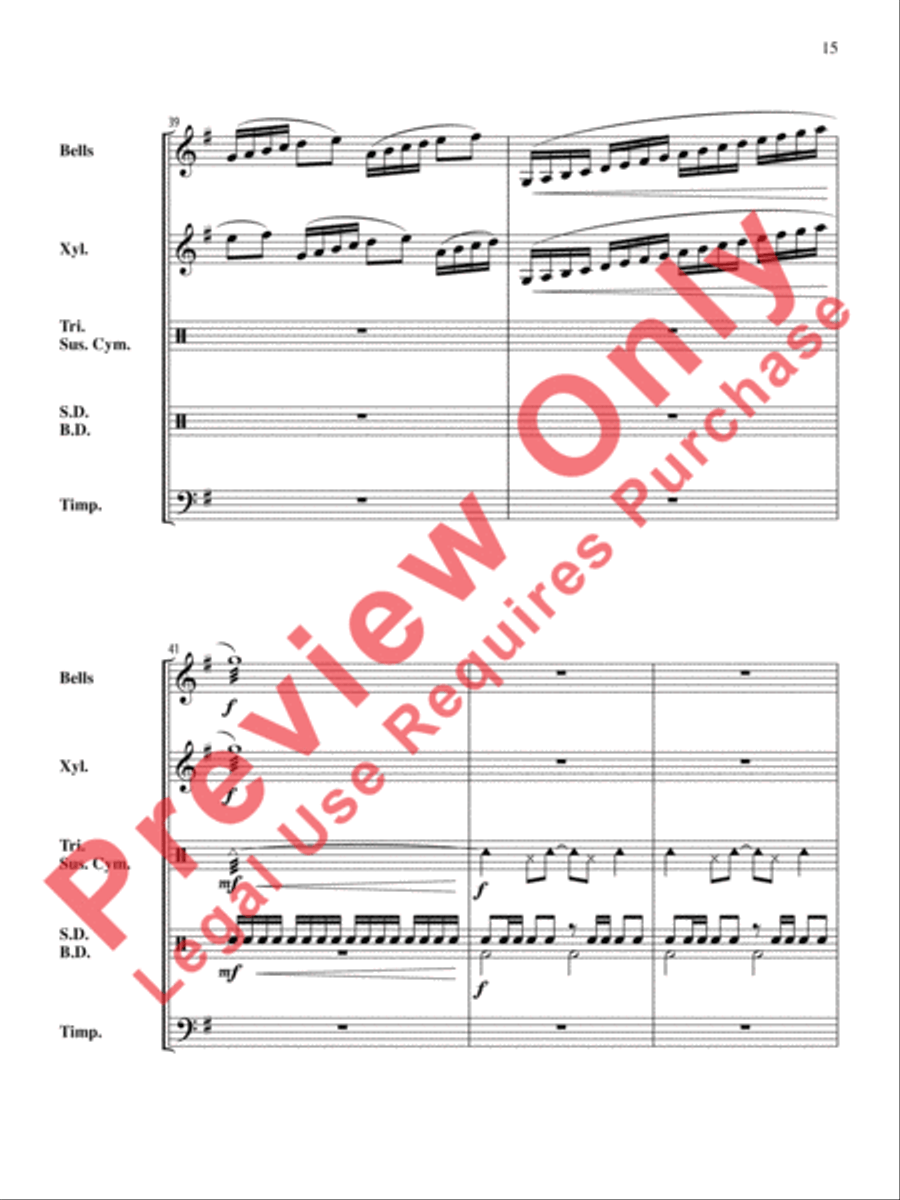 The Anthony J. Cirone Intermediate Percussion Ensemble Collection Percussion Ensemble scores gallery preview page 16