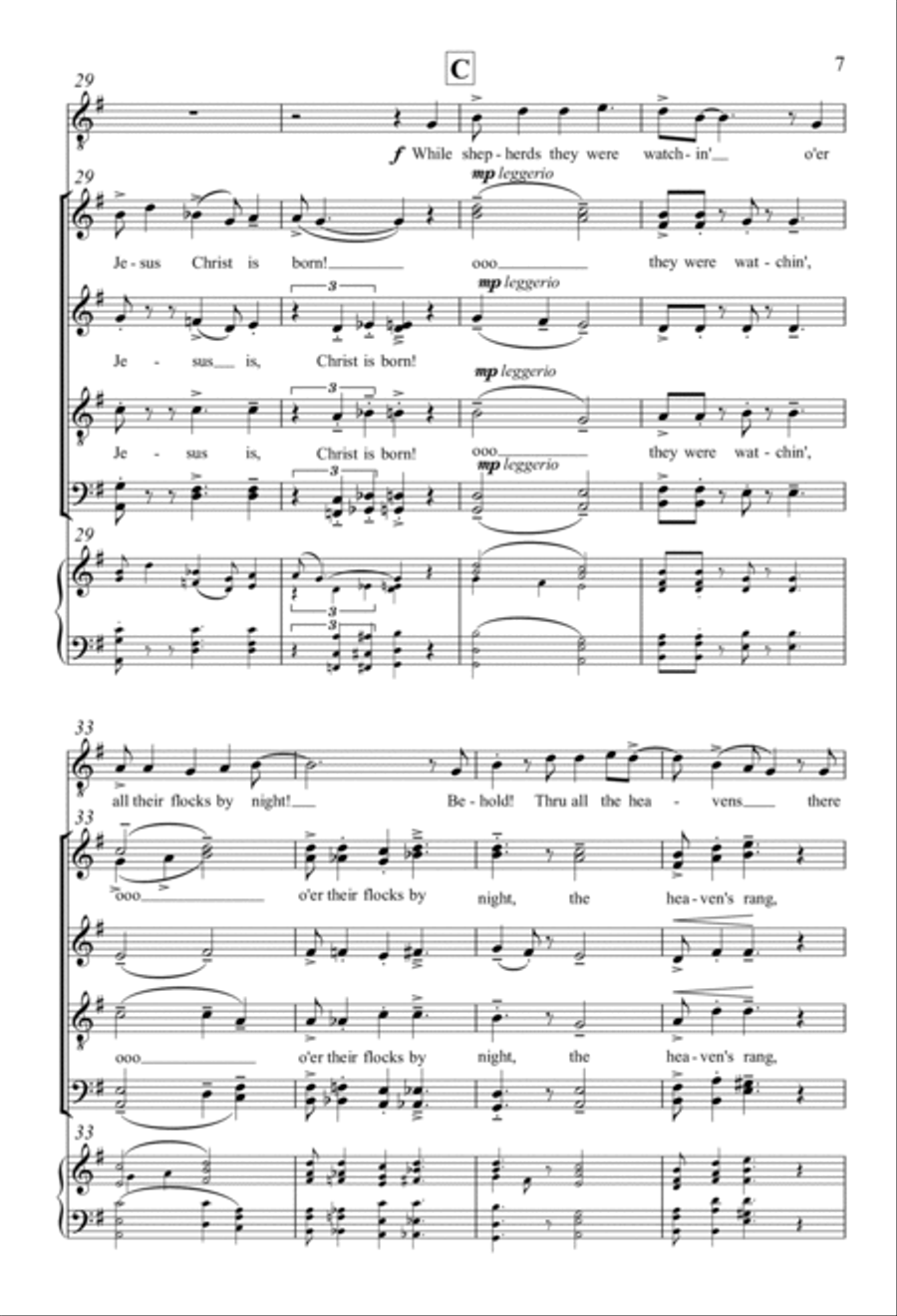 Go! Tell It! 4-Part scores gallery preview page 5