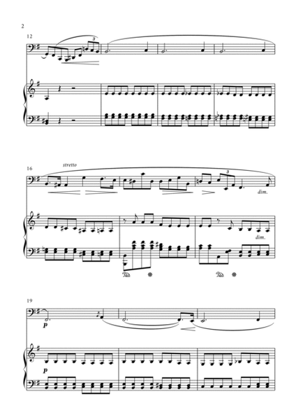 Prelude in E minor (Op. 28, n.4) - Bassoon and Piano image number null