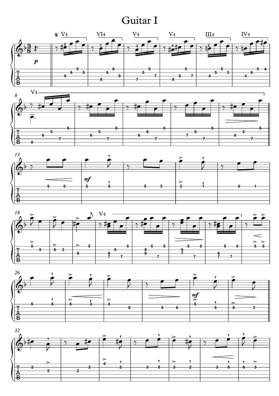 El Vito Guitar duet Guitar Ensemble scores gallery preview page 4