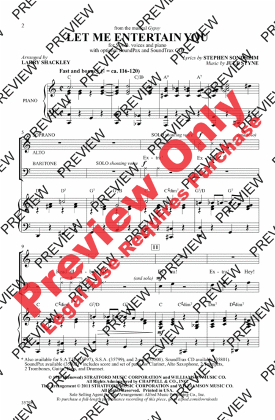 Let Me Entertain You 3-Part scores gallery preview page 2