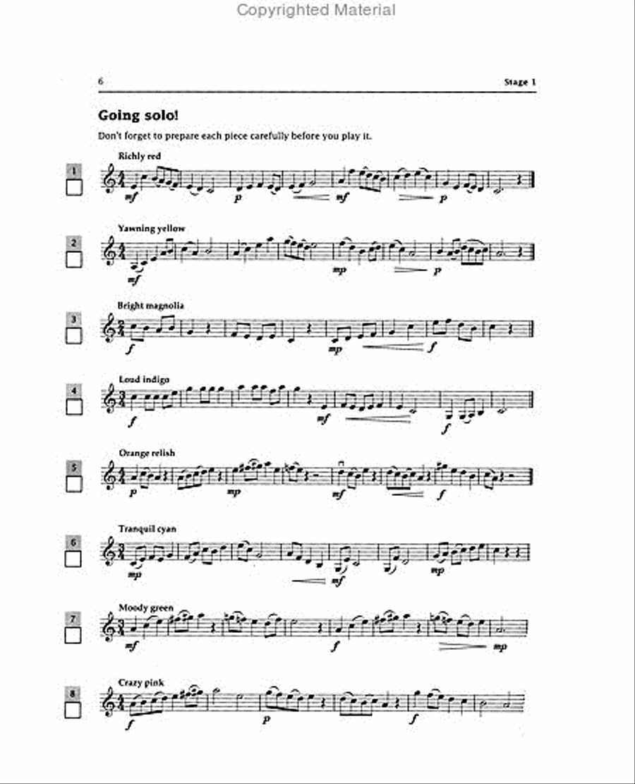 Improve Your Sight-reading! Violin, Level 3 Violin scores gallery preview page 3