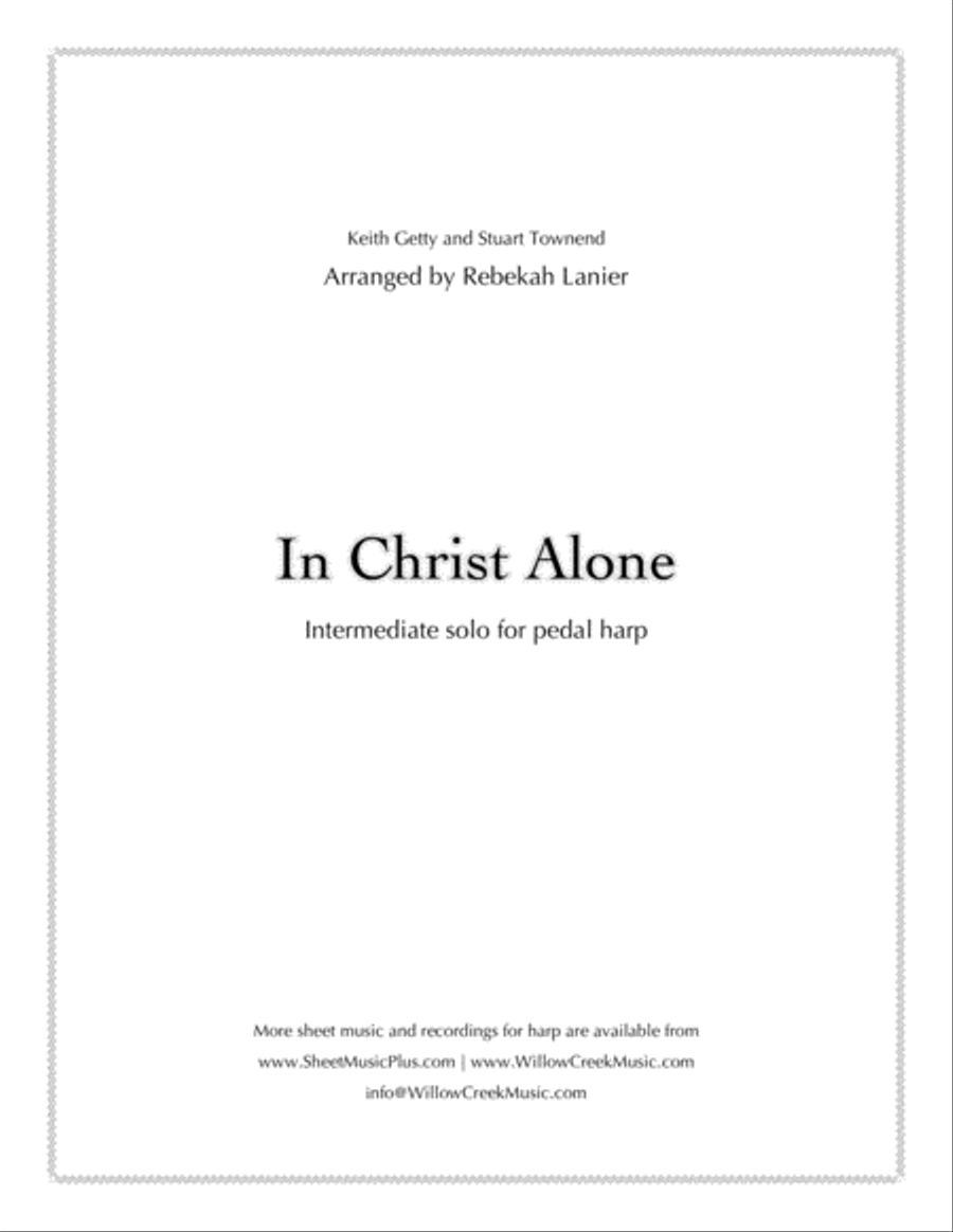 In Christ Alone Harp scores gallery preview page 1