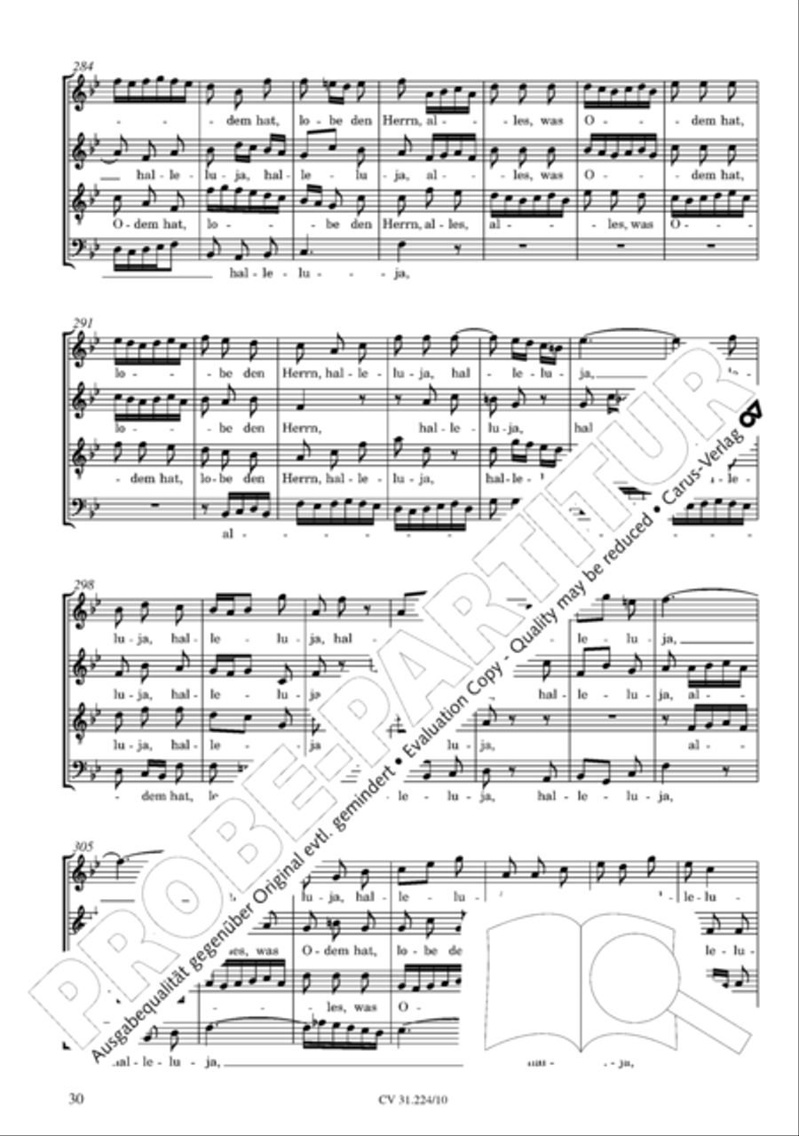 The complete motets (without Bc) Choir scores gallery preview page 37