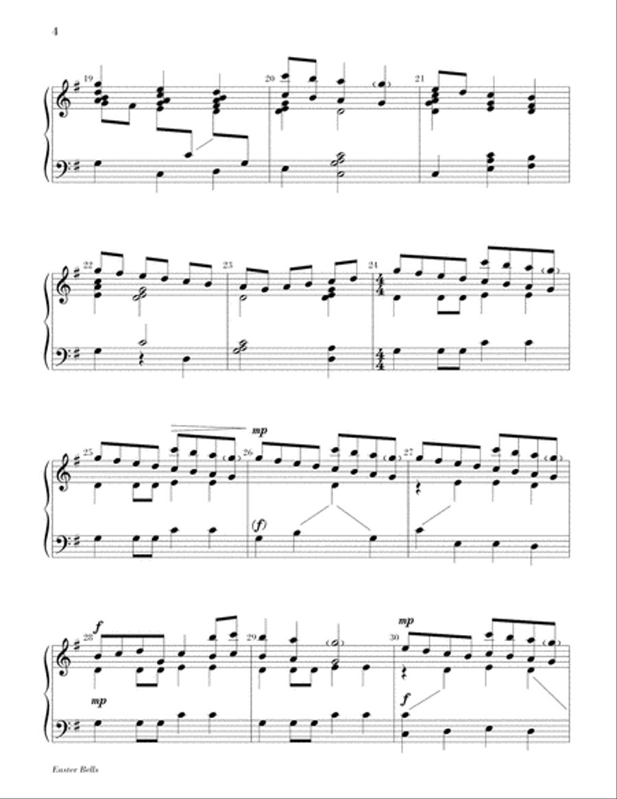 Easter Bells Easter Bells 3-Octaves scores gallery preview page 5