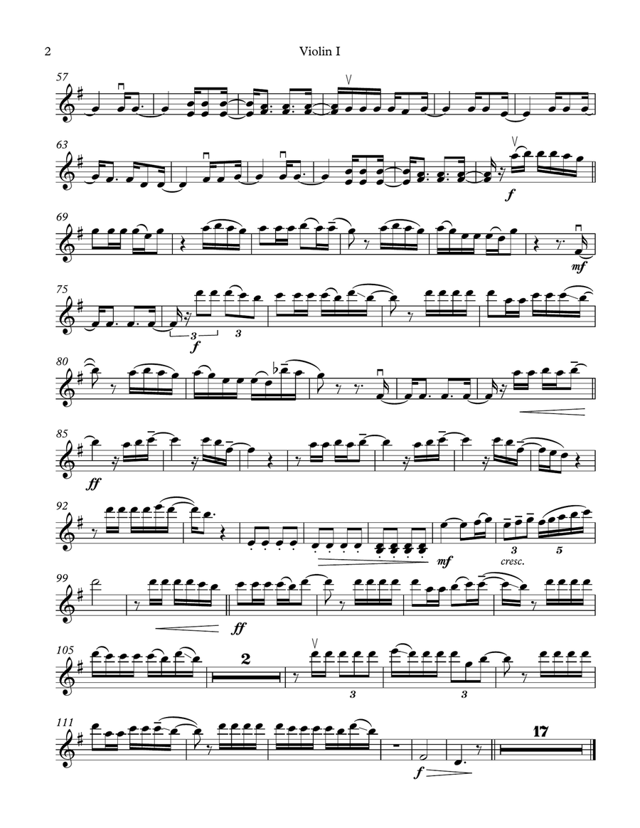 Let Her Go String Quartet scores gallery preview page 2