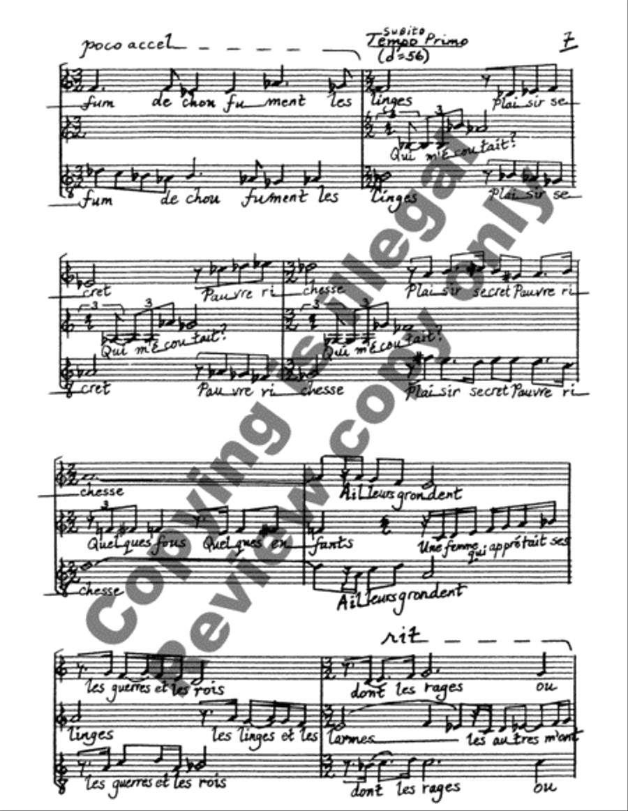 Threefold Vision A Cappella scores gallery preview page 12