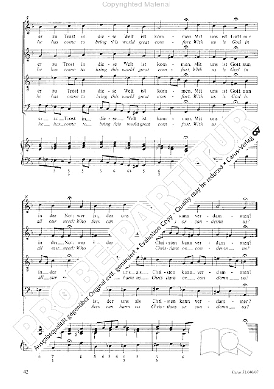 Christ was manifested for this purpose (Dazu ist erschienen der Sohn Gottes) ATB scores gallery preview page 44