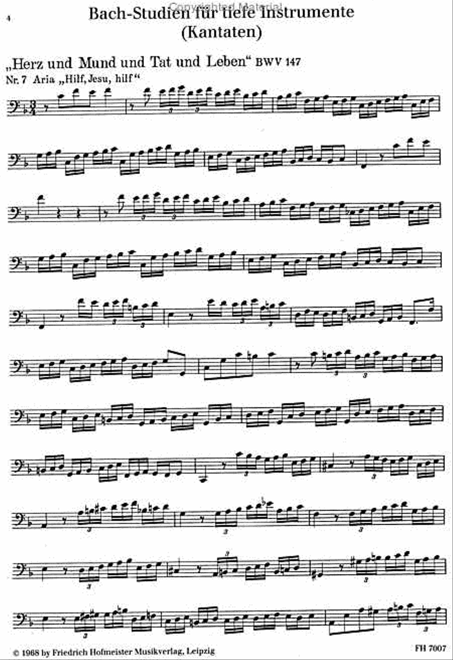 Bach-Studien für tiefe Instrumente (Violoncello, Kontrabass, Fagott) Bach-Studien für tiefe Instrumente (Violoncello, Kontrabass, Fagott) Bassoon scores gallery preview page 2