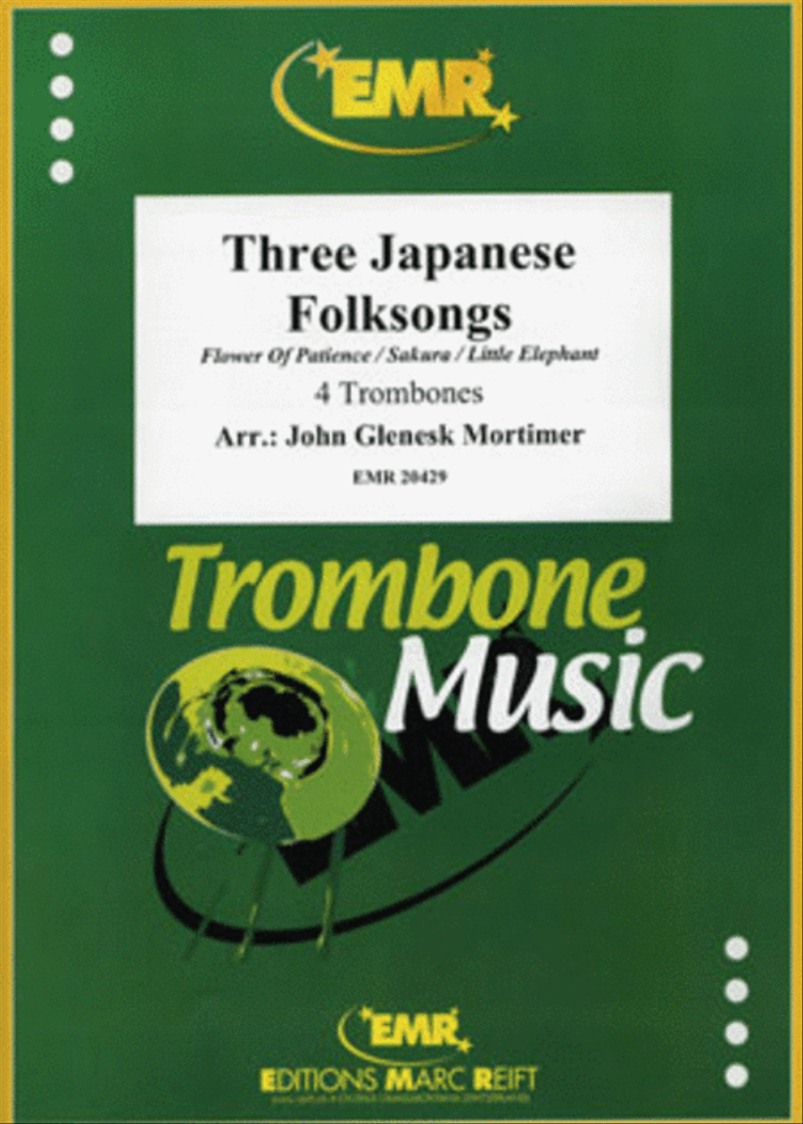 Three Japanese Folksongs Trombone Quartet scores gallery preview page 1