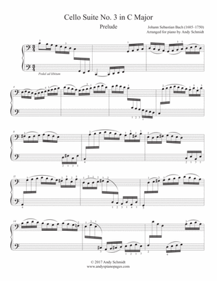Bach Cello Suite No. 3 in C Major